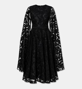 Poca and Poca Shadow Bird Cape Sleeves Dress, Packshot View