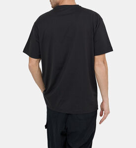 تيشيرت قطن بياقة عادية مستديرة