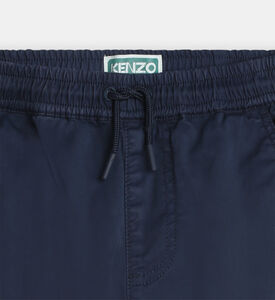 Embroidered Cotton Twill Trousers