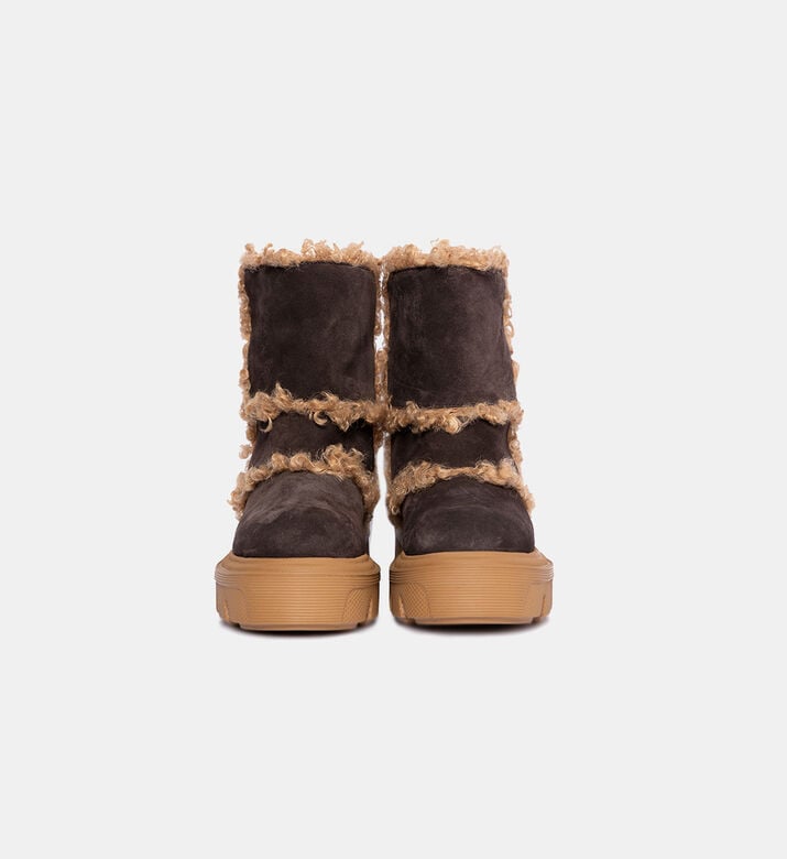 Suede Ankle Platform Boots Suede Ankle Platform Boots