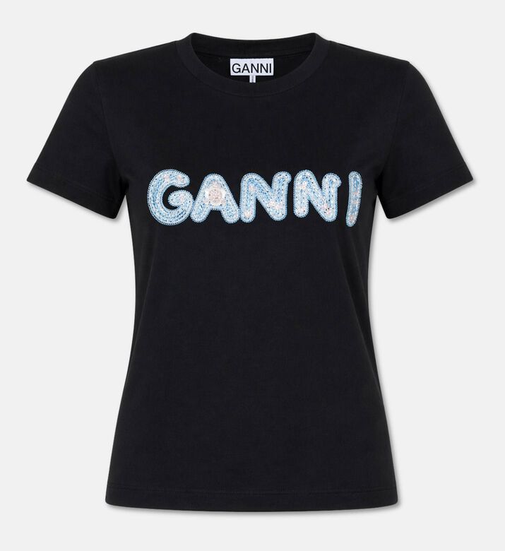 Ganni Slim-fit Short-sleeve T-shirt, Packshot View