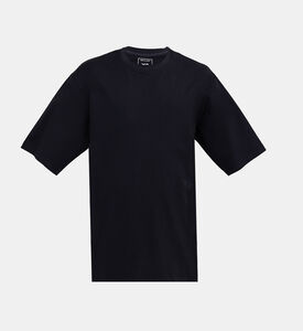 Cotton Jersey Oversized Crewneck T-shirt