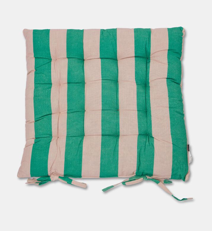 Home Deco and More Linea Striped Chair Pad, Packshot View