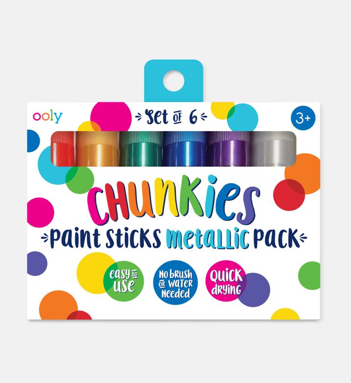 Ooly Paint Sticks Chunkies Mtlc S.6, Packshot View