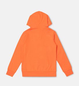 سويت شيرت بغطاء رأس بطبعة شعار