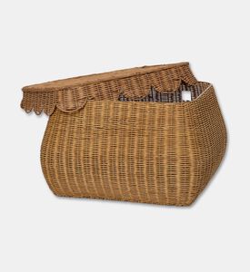 Home Deco and More Large Rectangular-shape Laundry Basket, Beige, M, Packshot View