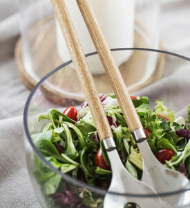 Nature Stainless Oak Salad Cutlery