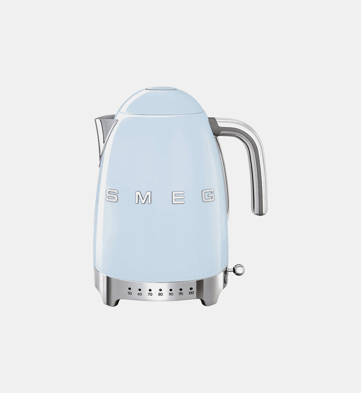 Smeg 50s Style Variable Temp Kettle, Light-blue, Packshot View