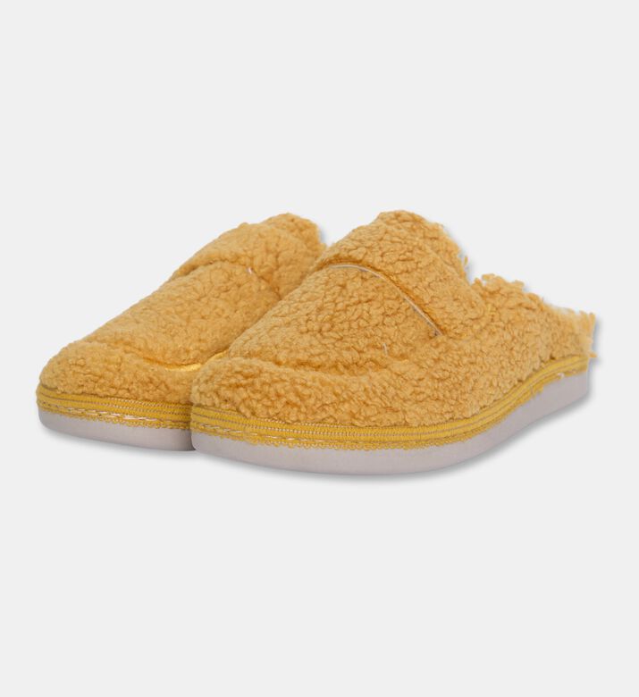 Salvi Sturdy Fleece Slippers, Yellow, Eu-40, Packshot View