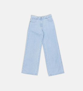 جينز قصير مزين بأزهار