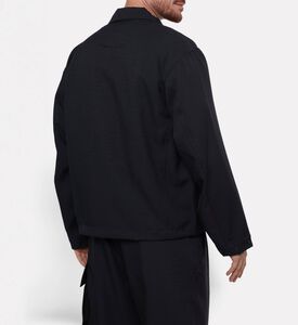 Y-3 Flap Pockets Zip Fastening Shirt, Model View