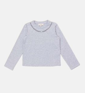 Rhinestones Necklace-print T-shirt Rhinestones Necklace-print T-shirt