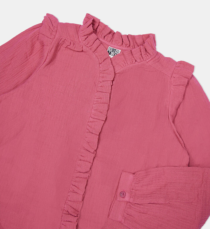 بلوزة دوري مزدوجة الشاش