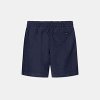 Embroidered Logo Linen-cotton Blend Shorts