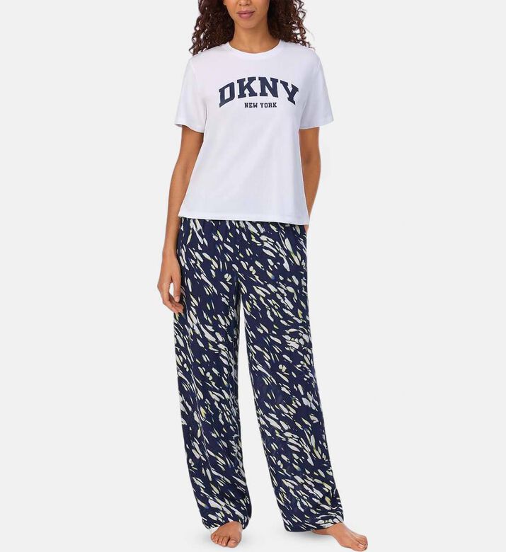 All-over Print Pants Pajama Set