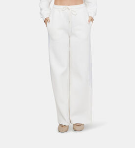 بنطال لوكس قطني رياضي بخصر مرن