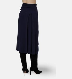 Beatrice B Drape-detail Flared Skirt, Model View