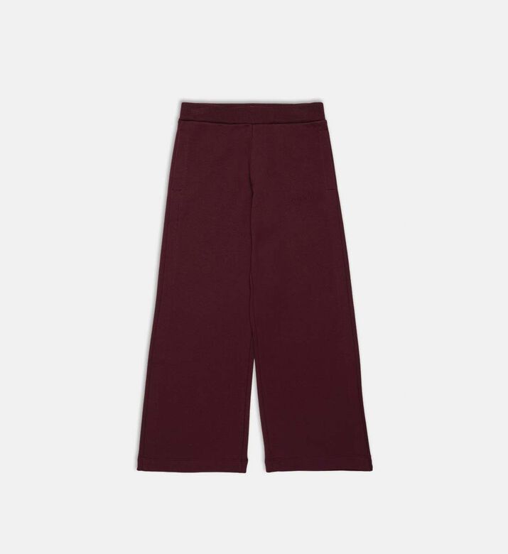 Wide-leg Flat Front Waistband Trousers