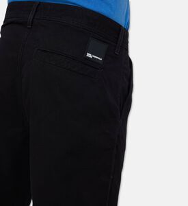 Karl Lagerfeld Relaxed-fit Tapered Chinos, Black, 30, Model View
