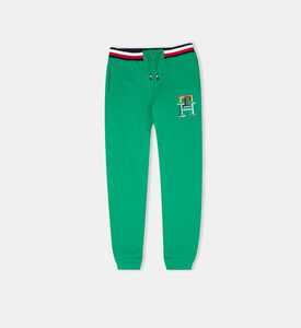 بنطال رياضي متعدد الألوان بنقشة أحرف العلامة