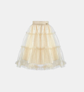 تنورة تول بتفاصيل كمشكشة واسعة