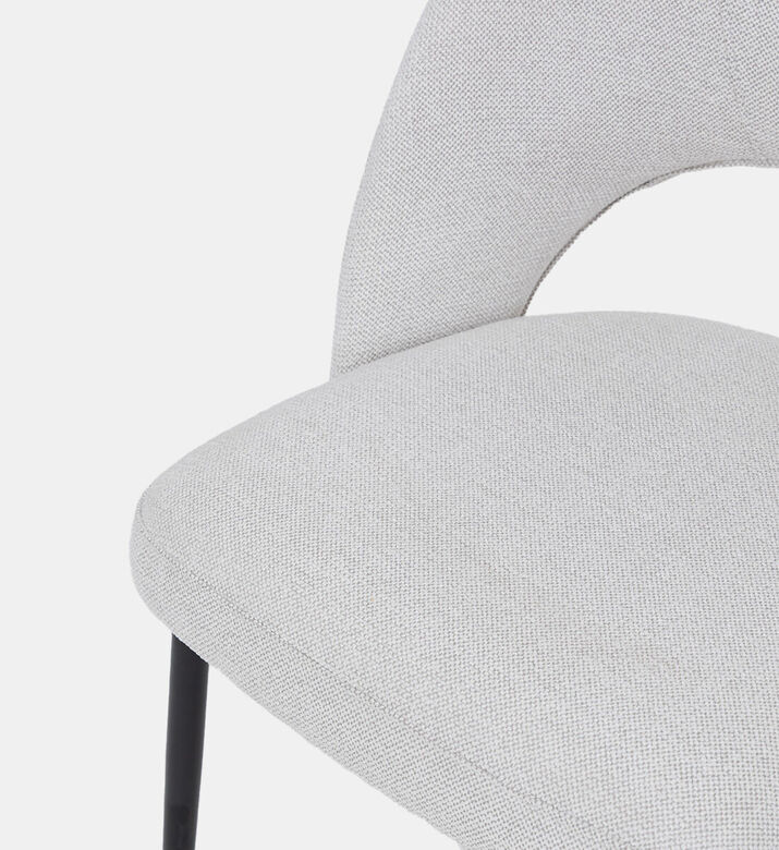 Pure Furniture Dex Metal Legs Dining Chair, Beige, Packshot View