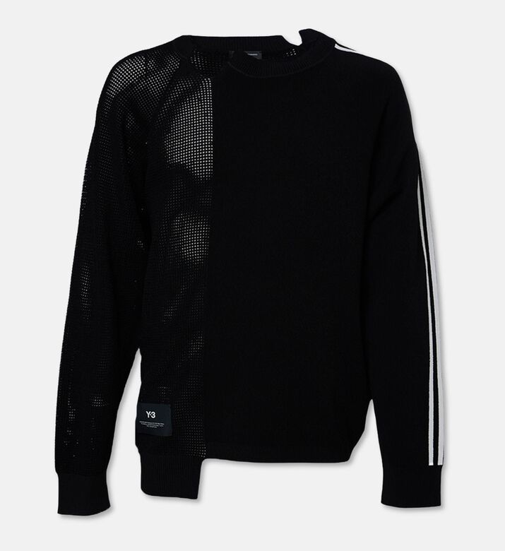 Y-3 Side Stripe-print Long-sleeve Top, Packshot View