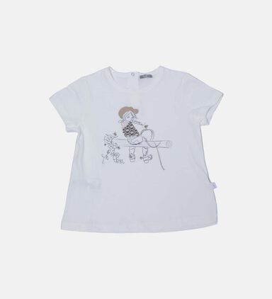 Kids Sketch Style-print T-shirt
