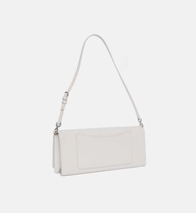 Marc Jacobs Cow Leather Flap Pocket Shoulder Bag, White, Packshot View