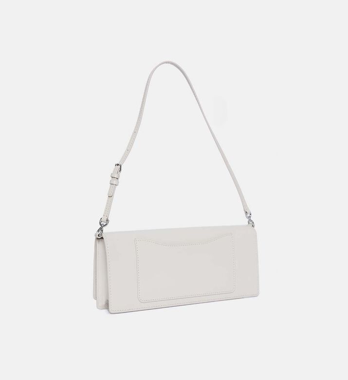 Marc Jacobs Cow Leather Flap Pocket Shoulder Bag, White, Packshot View