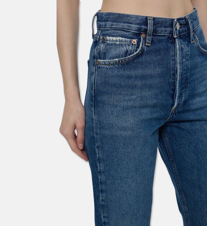 Agolde High-rise Cropped Straight-leg Pants, Model View