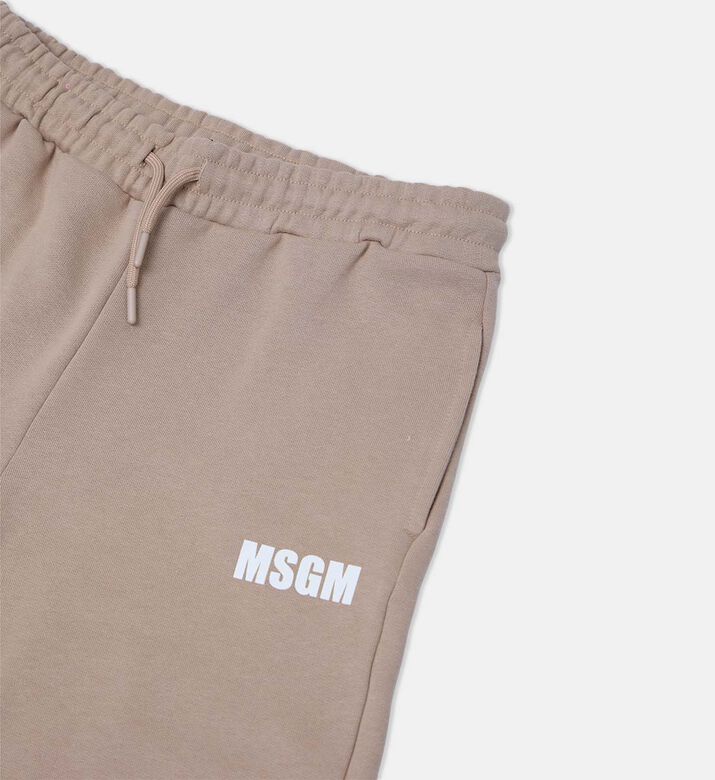 Elasticated Drawstring Fleece Bermuda Shorts