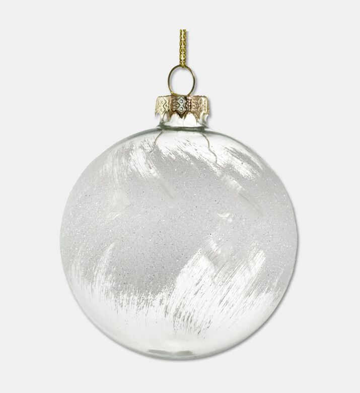 Shishi Ball Glass Painted Snow Center, Transparent, 12-cm, Packshot View