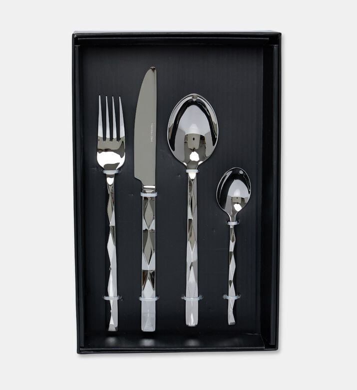 Home Deco and More Forge Stainless Steel 18 0 Shiny-finish 24 Piece Cutlery Set, Packshot View