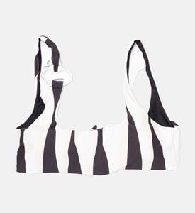 Palmacea Stripe-print Pearl Ring Top, Packshot View