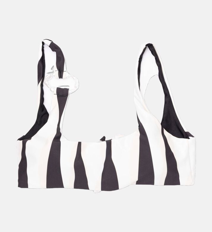 Palmacea Stripe-print Pearl Ring Top, Packshot View