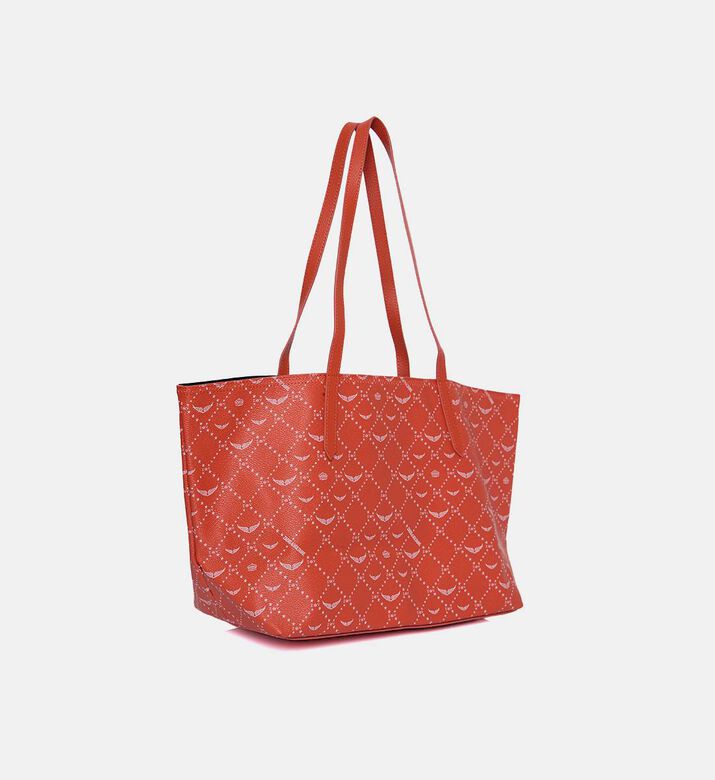 Zadig et Voltaire Z Monogram Printed Shopper Bag, Dark-orange, Packshot View