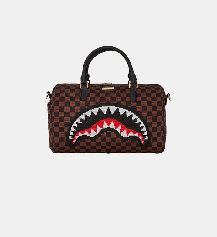 Knit Top-handle Mini Duffle Bag