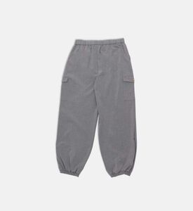 بنطال بخصر مطاطي وقصة عادية