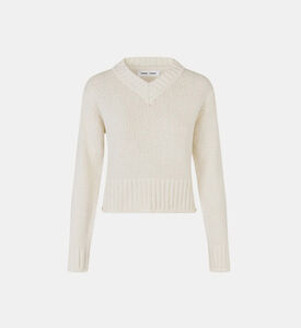 سترة قصيرة بياقة بشكل في