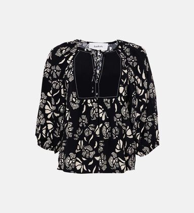 Aura Printed Loose-fit Blouse