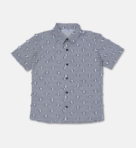 Jules & Juliette Paris Cotton Striped Short-sleeve Shirt, Packshot View
