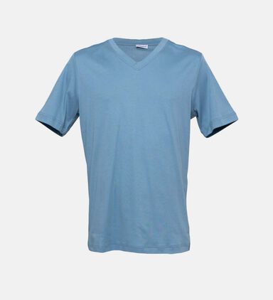 Cotton V-neck Short Sleeve T-shirt