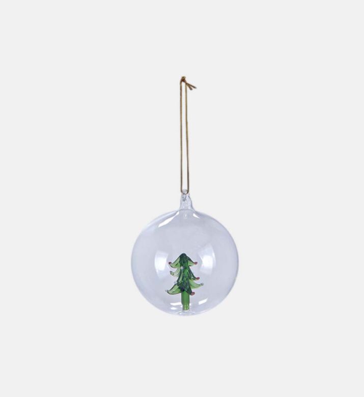 Glass Candy Cane Sphere