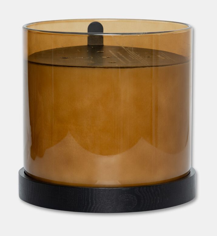 Life Style Home Amber Fie Xxl Luxury Amber Glass Candle, Packshot View
