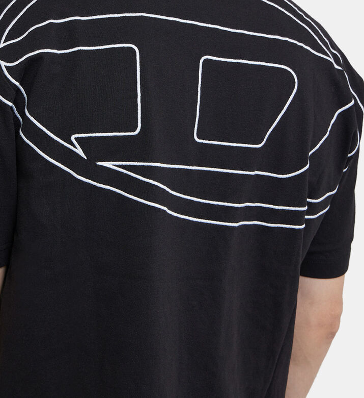 تيشيرت قطن بلوغو مطرز