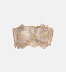 بلوزة ميراكي كورسيه مزينة بزخارف أزهار