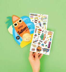 Omy Surf Skate 50-piece Tattoo Set, Packshot View