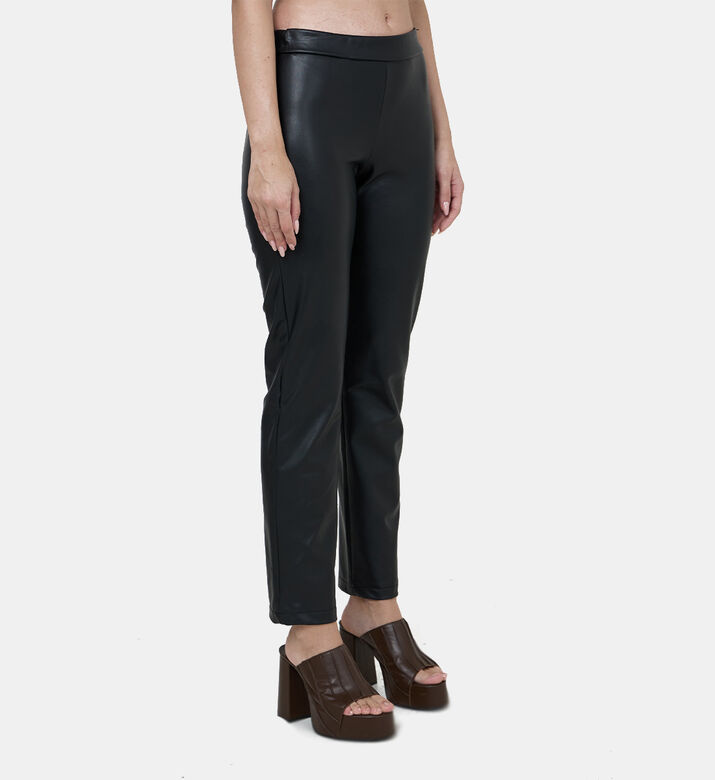 Leather-effect Slim-fit Pants
