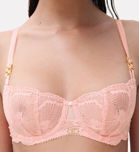 Chantelle Balconette Lace Embroidered Bra, Model View
